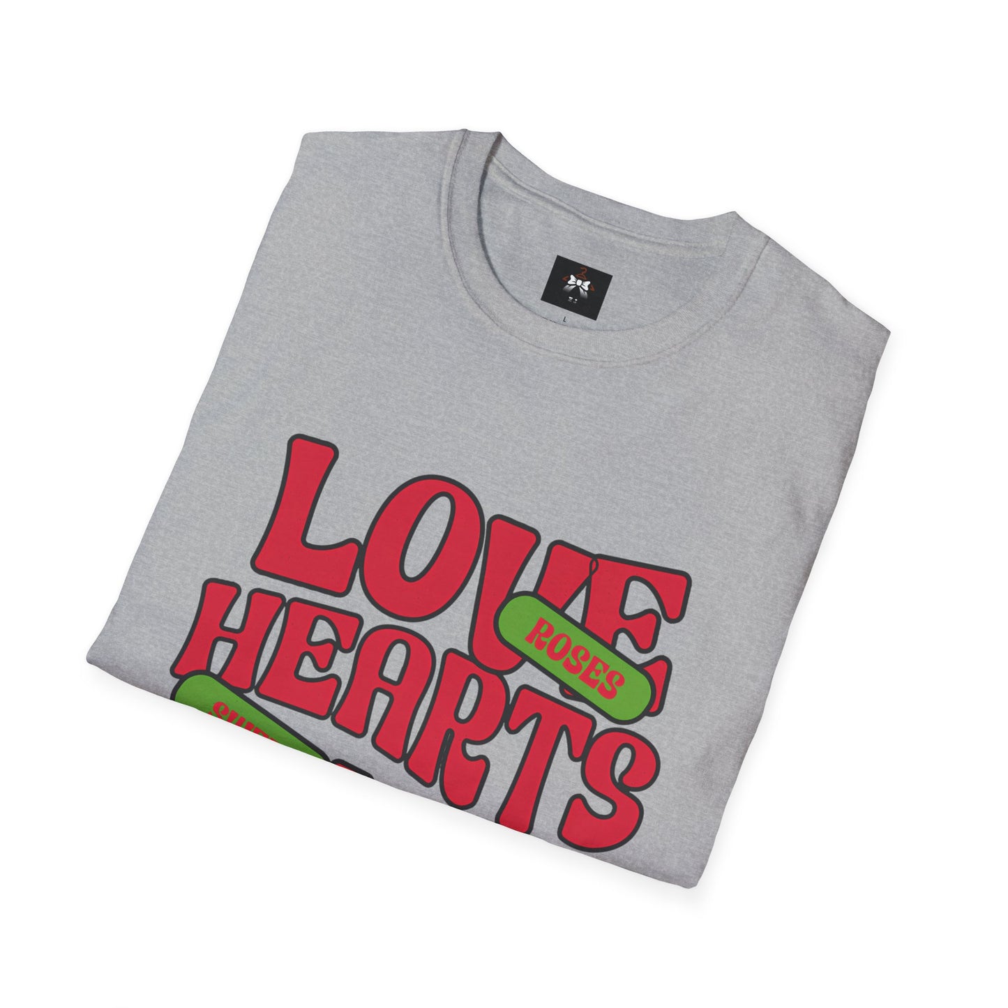 Love Hearts Unisex T-Shirt - Sweet & Playful Design