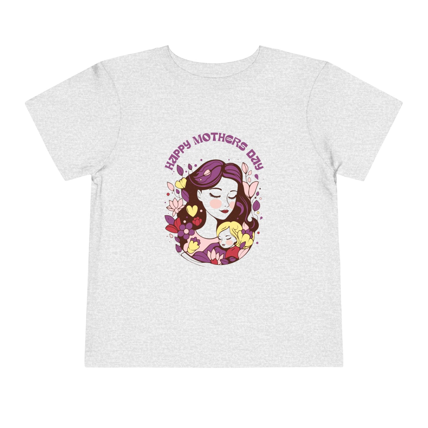 Cute Toddler Tee - "Happy Mother's Day" Floral Design.