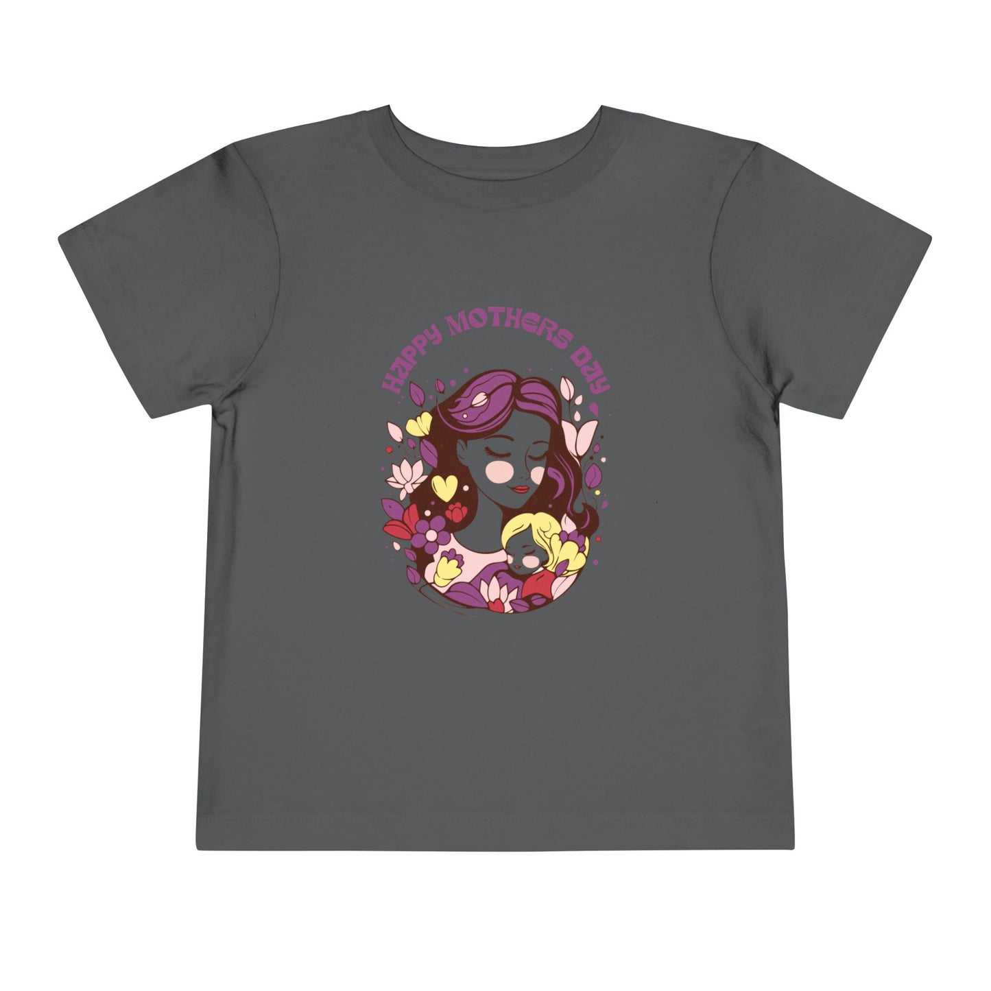 Cute Toddler Tee - "Happy Mother's Day" Floral Design.