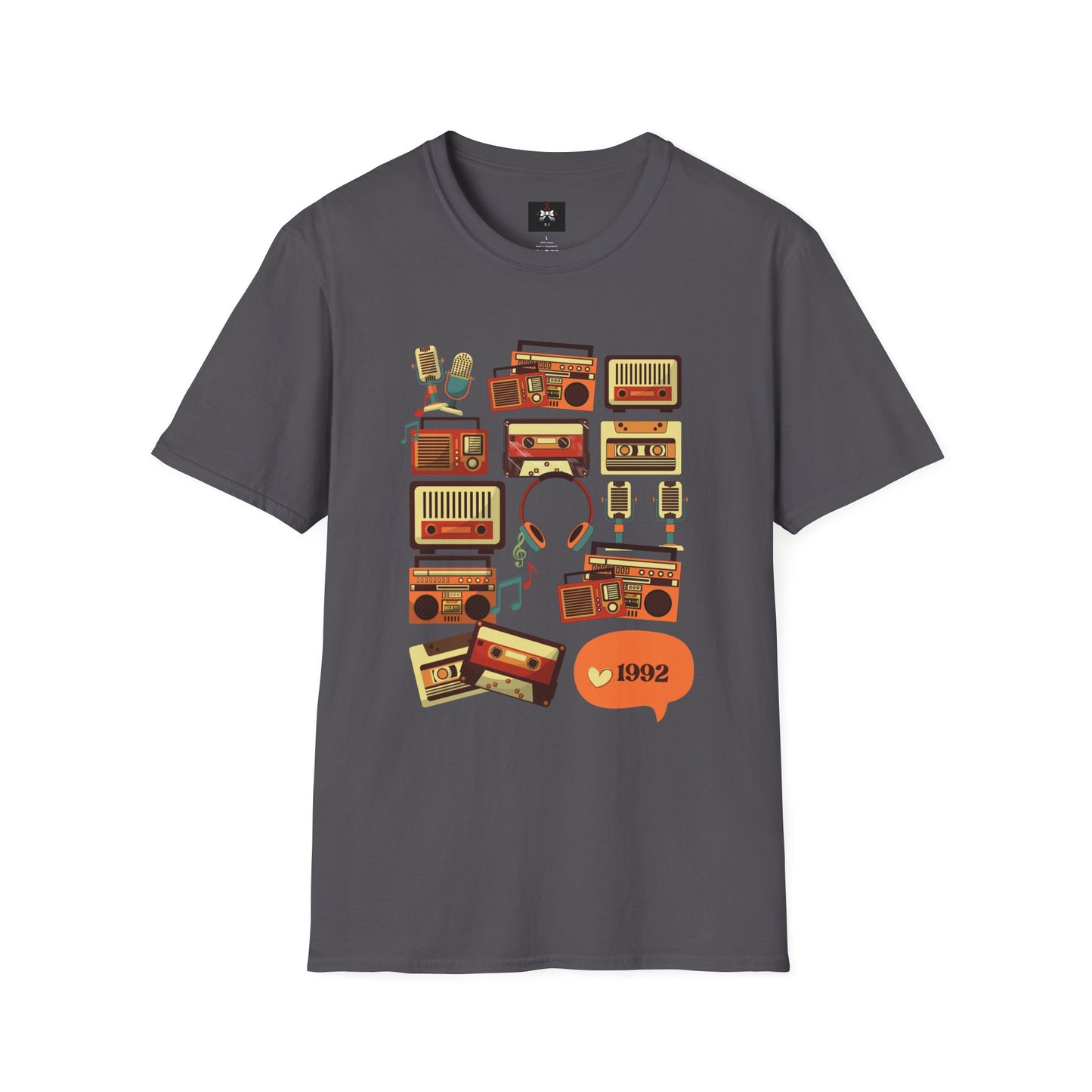 Retro Music Vibes Unisex Softstyle T-Shirt - 1992 Design
