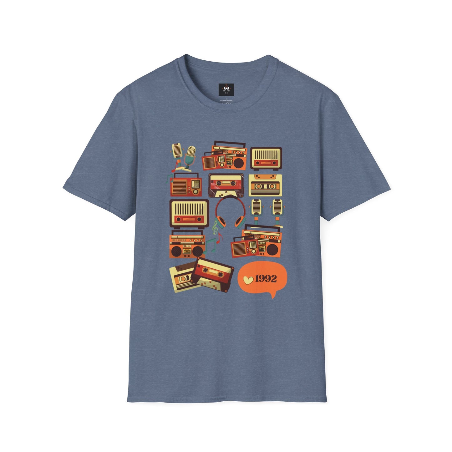 Retro Music Vibes Unisex Softstyle T-Shirt - 1992 Design