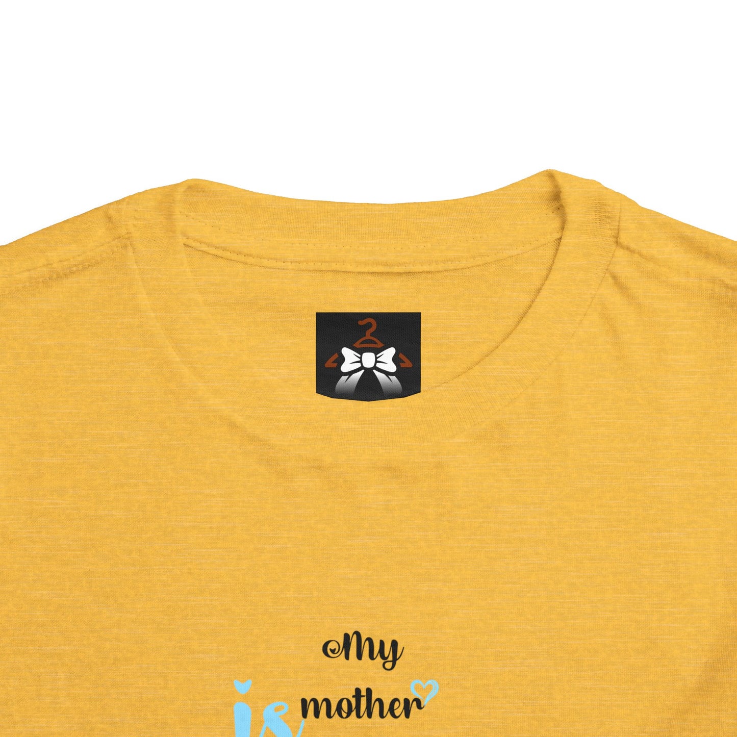 Toddler Short Sleeve Tee - "My Mother is My Paradise" Design - Perfect Gift for Mother's Day.