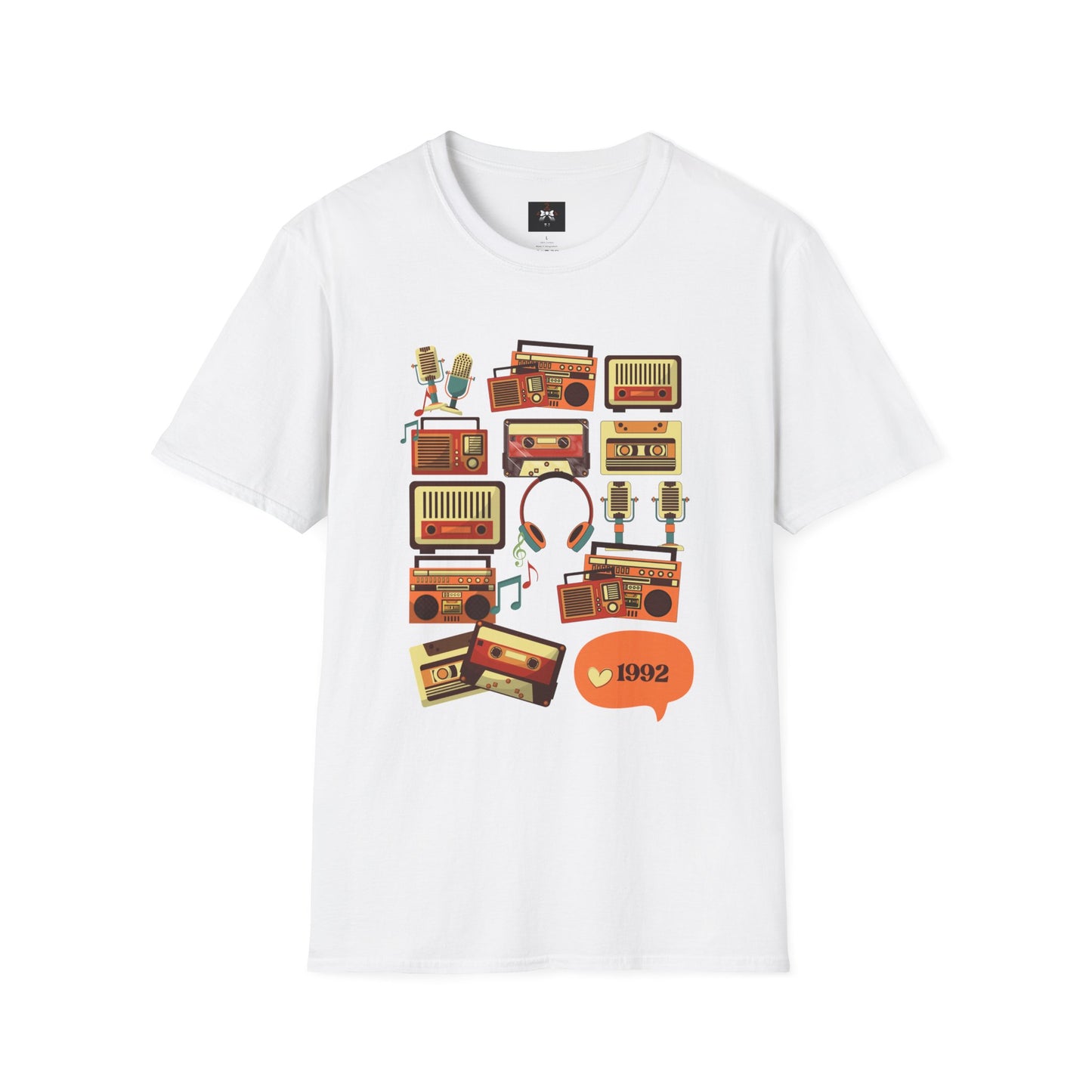 Retro Music Vibes Unisex Softstyle T-Shirt - 1992 Design
