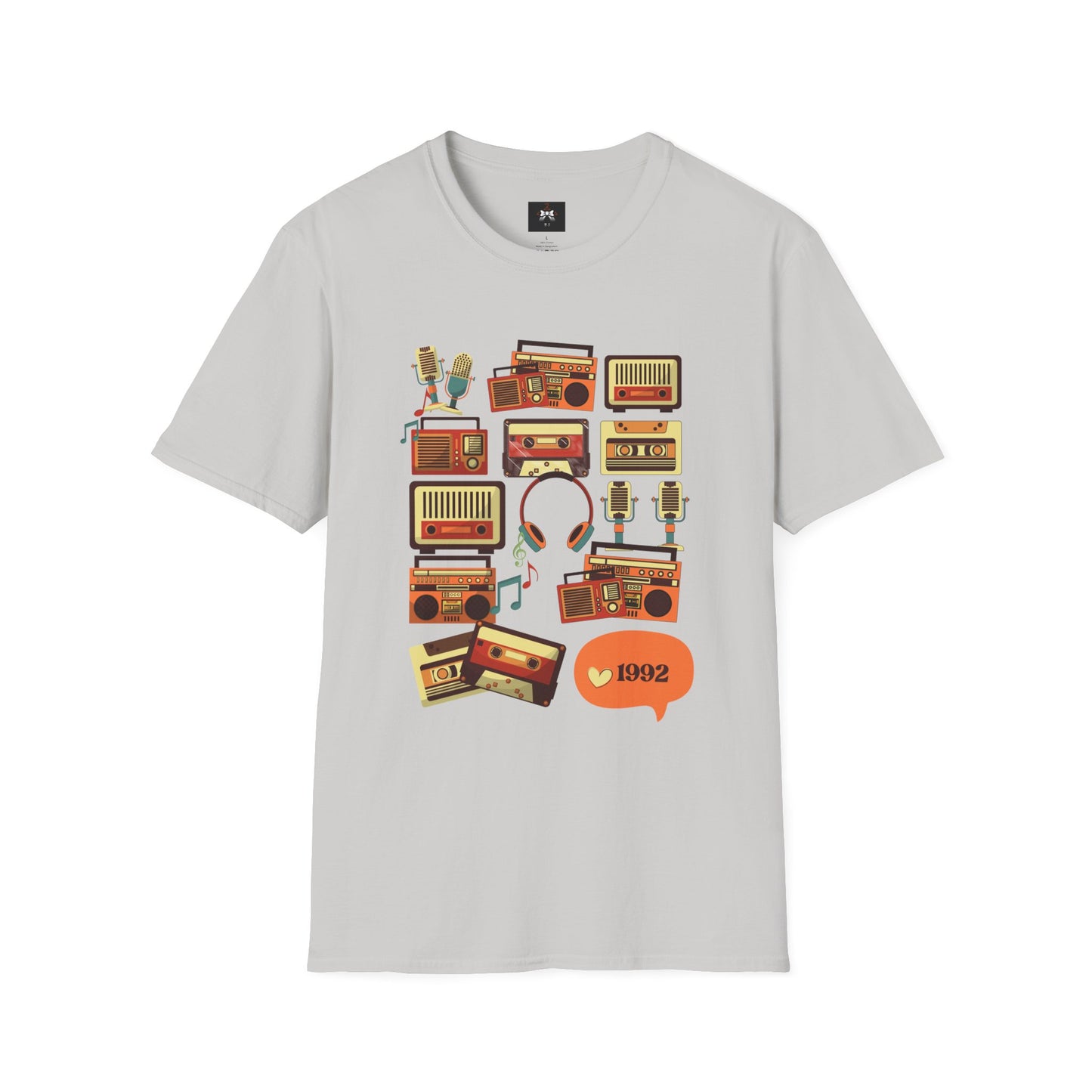 Retro Music Vibes Unisex Softstyle T-Shirt - 1992 Design
