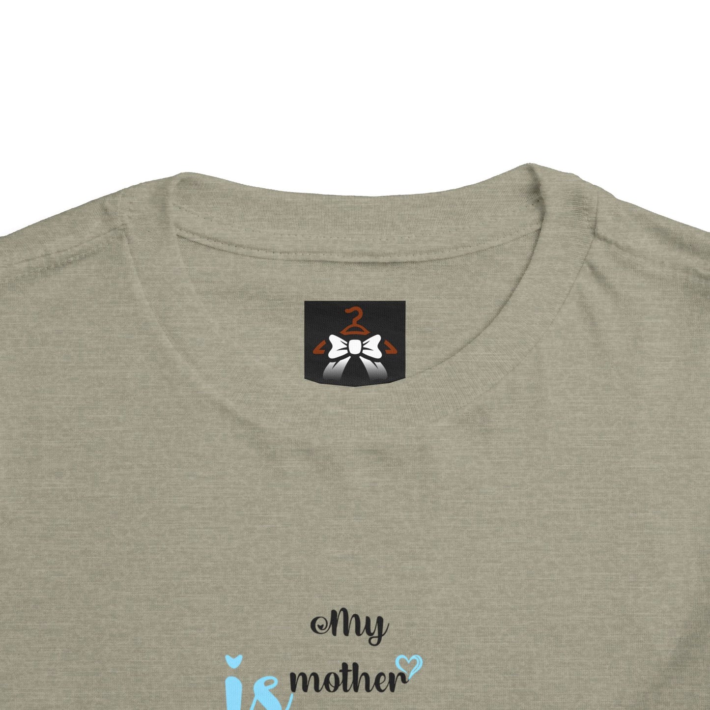 Toddler Short Sleeve Tee - "My Mother is My Paradise" Design - Perfect Gift for Mother's Day.