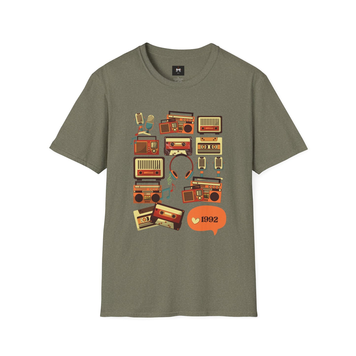Retro Music Vibes Unisex Softstyle T-Shirt - 1992 Design