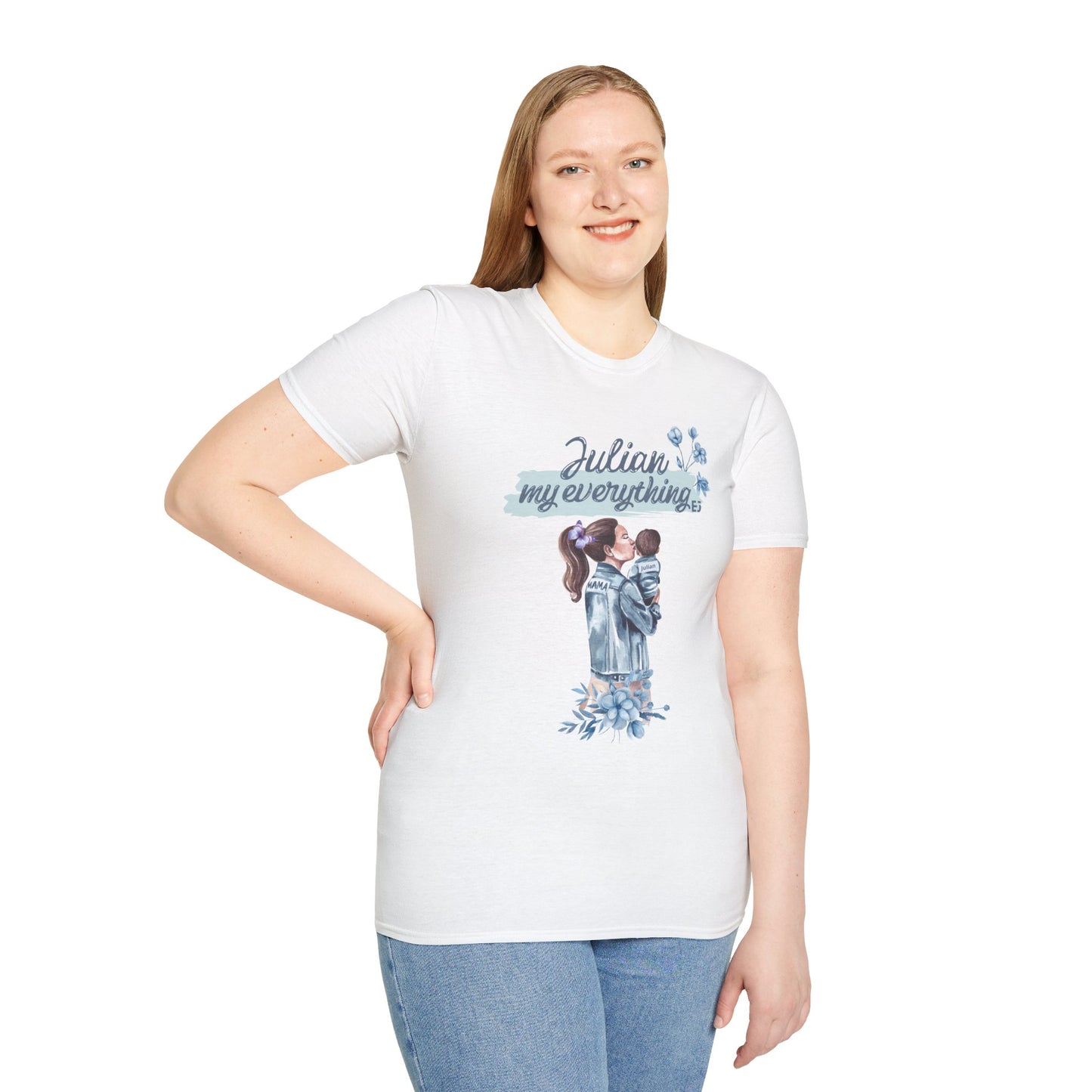 Softstyle T-Shirt - your child name custom “My Everything" - Perfect for Moms