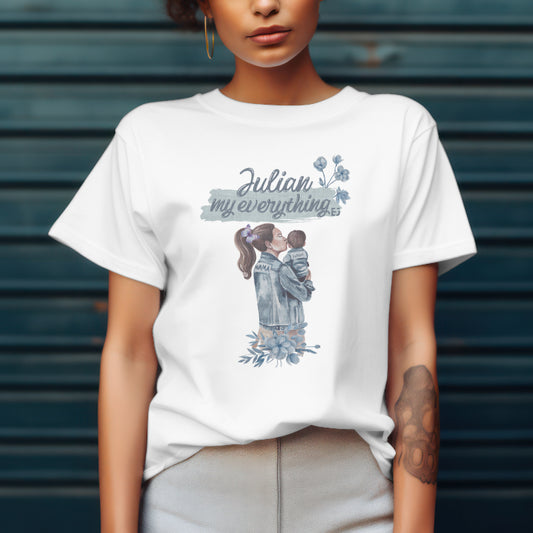 Softstyle T-Shirt - your child name custom “My Everything" - Perfect for Moms