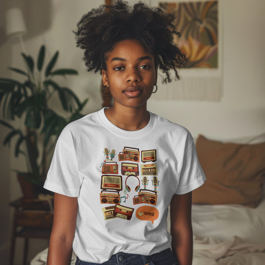 Retro Music Vibes Unisex Softstyle T-Shirt - 1992 Design