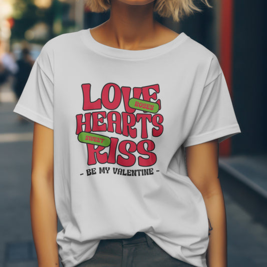 Love Hearts Unisex T-Shirt - Sweet & Playful Design